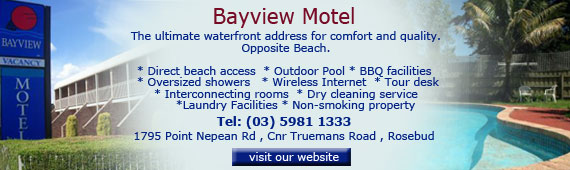 Bayview Motel at Rosebud on the Mornington Peninsula