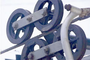 Arthurs Seat Chairlift pulley system