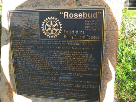 The Rotary Club of Rosebud erected this monumnet for the Rosebud